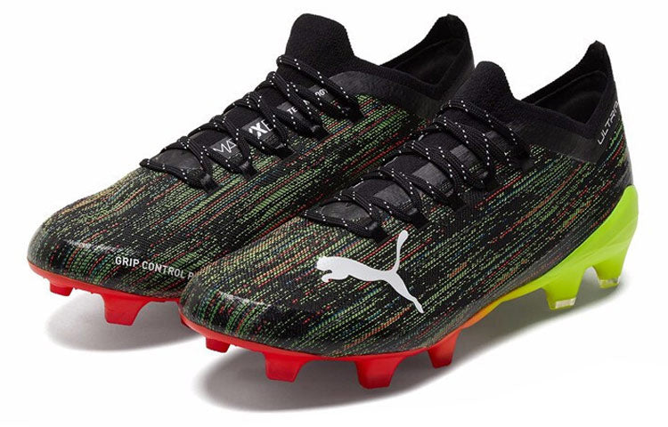 PUMA Ultra 1.2 FG AG 'Black Yellow Alert' 106299-02
