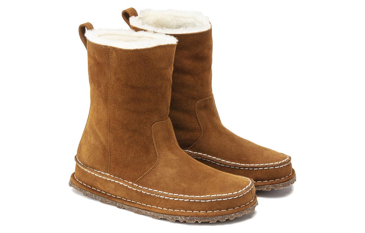 (WMNS) Birkenstock Lahti Suede Leather Narrow Fit 'Mink' 1023645