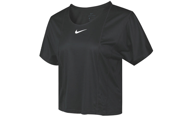 (WMNS) Nike ICON CLASH CITY SLEEK Sports Running Tops Short Sleeve Black CU3033-010