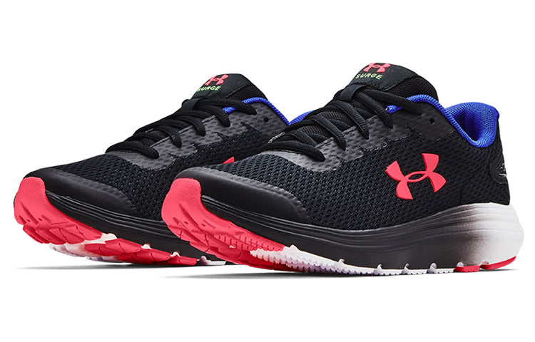 (WMNS) Under Armour Surge 2 'Black bright pink' 3022605-005