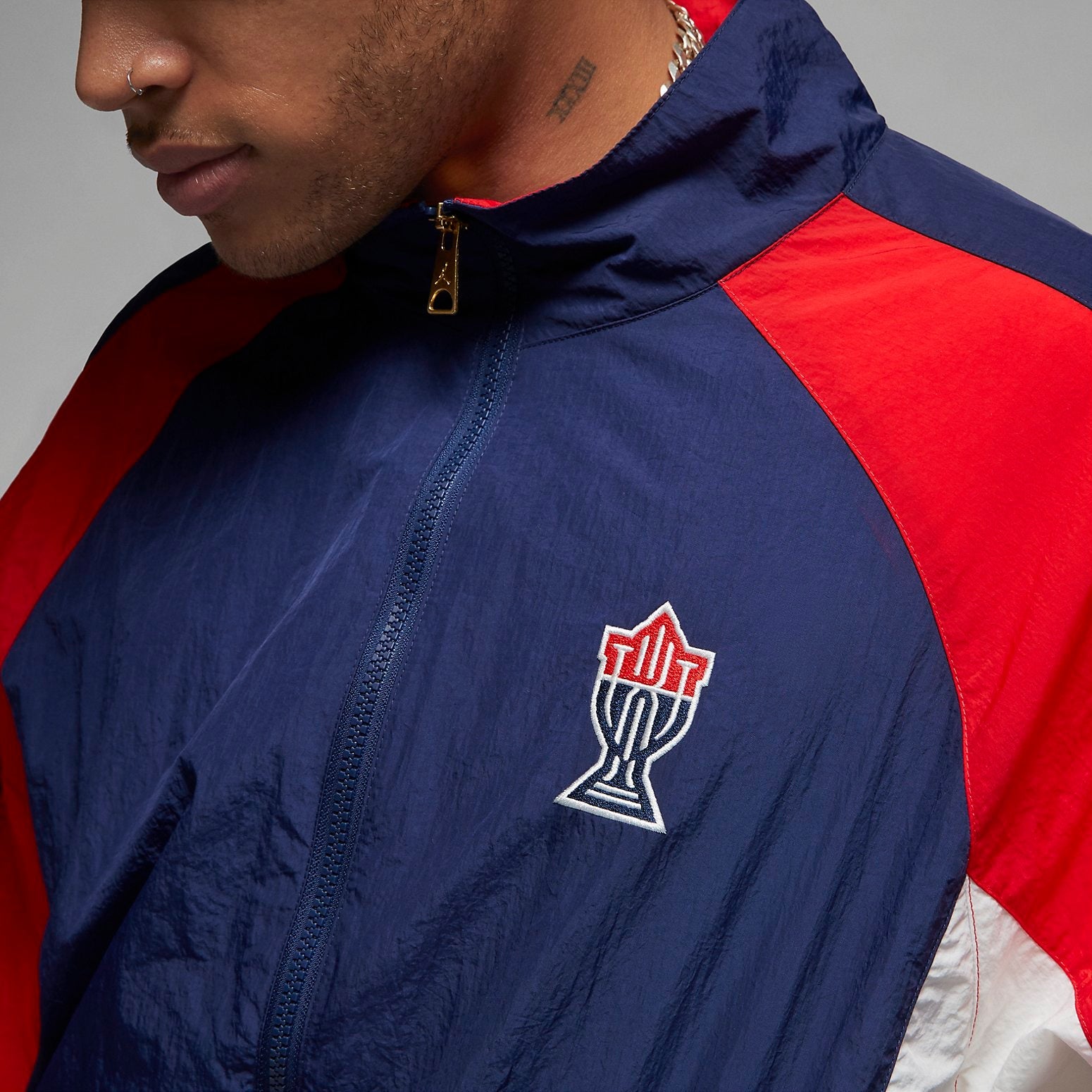Air Jordan x Trophy Room USA Woven Track Jacket 'Navy Red' DR2954-410
