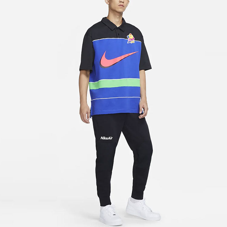 Nike Air Casual Fleece Lacing Splicing Pants Black DJ0461-010