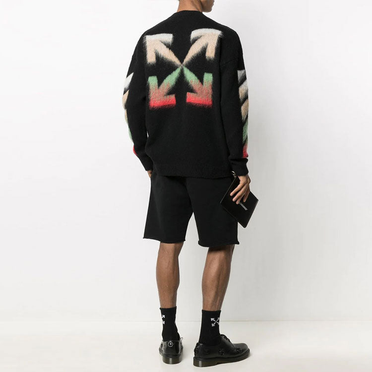 Off-White SS21 Classic Round Neck Loose Black OMHA036R21KNI0011084