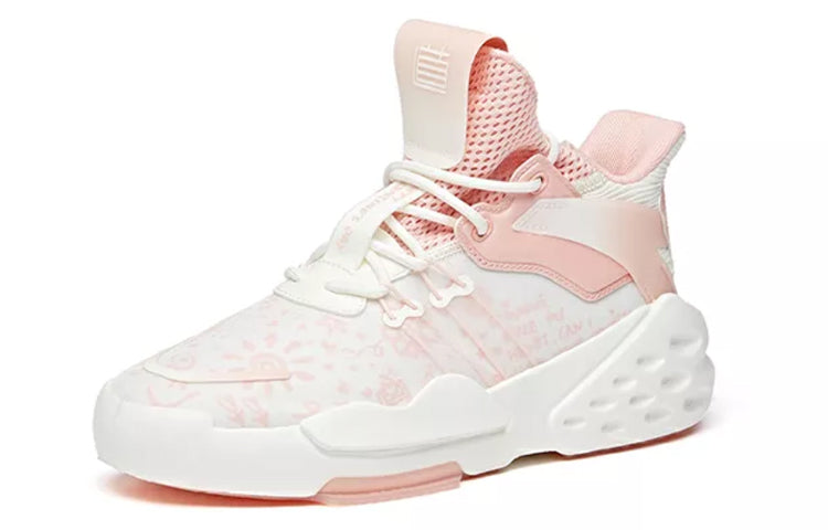 (WMNS) ANTA Overbearing Mid Top 'White Pink' 922038066-2