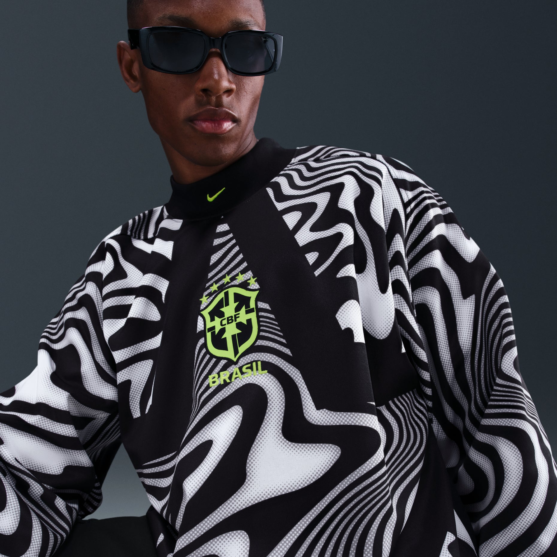 Nike Brazil Goalkeeper Jersey 'Black Volt' IO0795-010