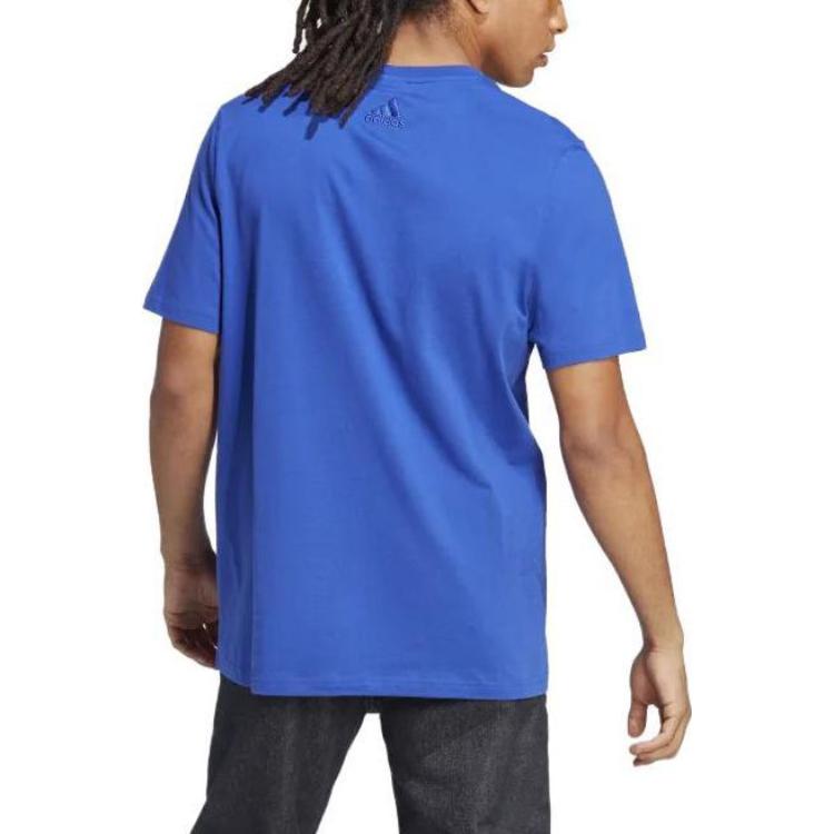 adidas Essentials Single Jersey Big Logo T-shirt 'Semi Lucid Blue' IC9351