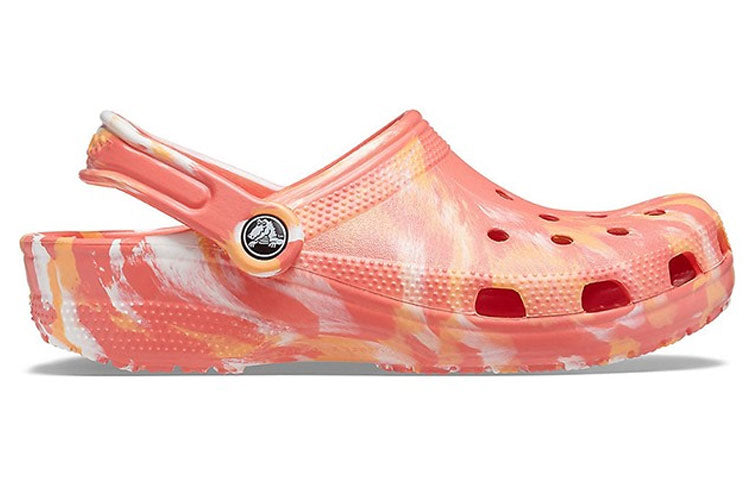 Crocs Beach Orange Marble Sandals 206867-6SN