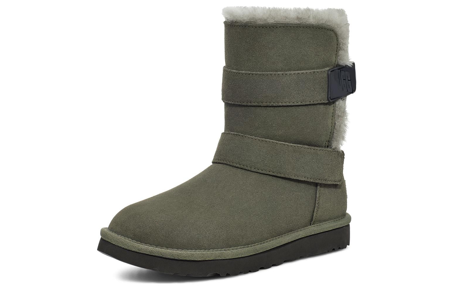 (WMNS) UGG Bailey Graphic Logo Strap Boot 'Olive Green' 1137074-FRSN