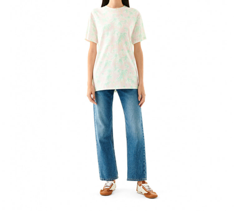 LOEWE Daisy Printing Short Sleeve Pink S6109011SI-7238