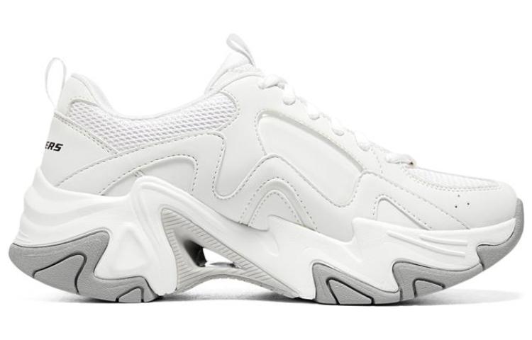 (WMNS) Skechers Stamina V3 Shoes 'White Grey' 896151-WSL
