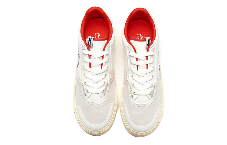 (WMNS) Li-Ning Steven Harrington x Ollie Skate Shoes 'White Grey Red' AETR004-1