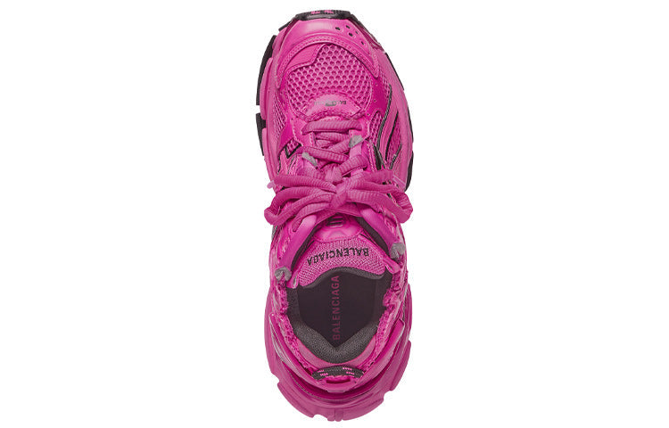 (WMNS) Balenciaga Runner Sneakers 'Fuchsia Mesh and Nylon' 677402W3RB25510