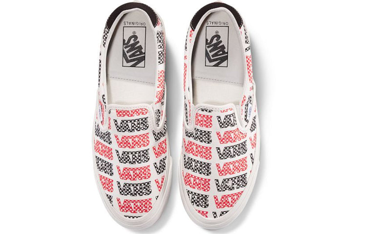 Vans Slip-On 59 LX 'Racing Red Logo Checkerboard' VN0A4BVDVZC
