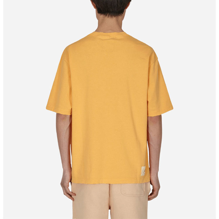 Air Jordan x Union Crossover Solid Color Character Alphabet Printing Round Neck Short Sleeve Asia Edition Yellow DM2840-771
