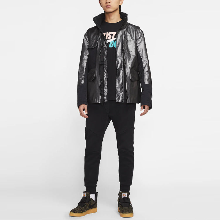 Nike Nsw Tech Pack Stay Warm Athleisure Casual Sports Windproof waterproof Jacket Metallic Silver Goldsilver CK0698-095