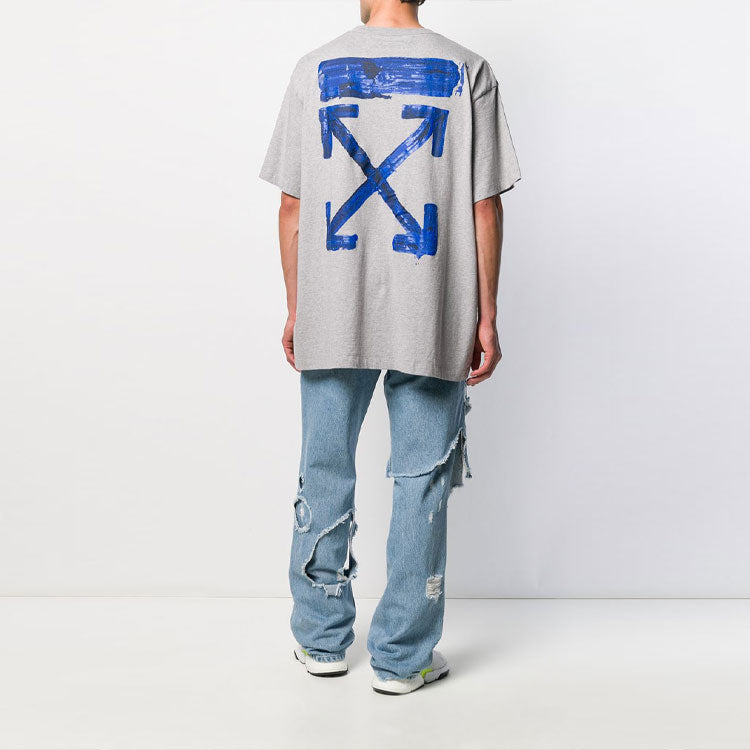 Off-White Blue Arrows Oversized Short-Sleeved OMAA038F191850100730