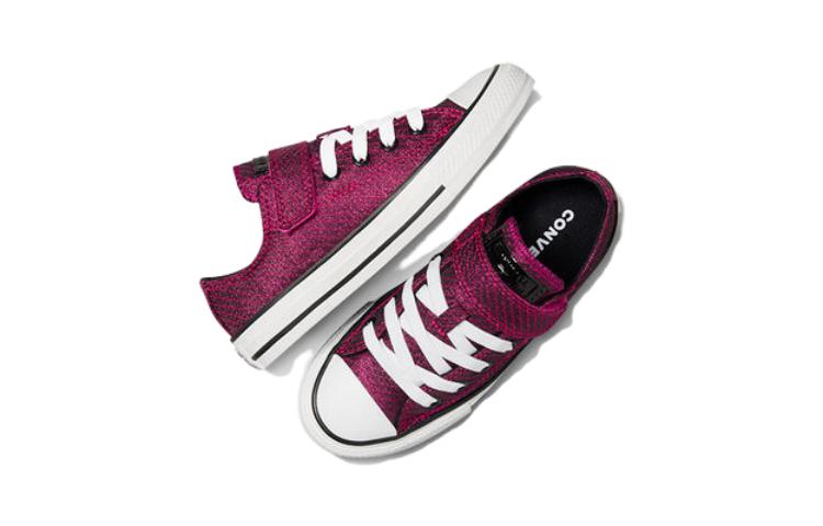 (GS) Converse Chuck Taylor All Star Easy On Low Sparkle 'Prime Pink' A05505F