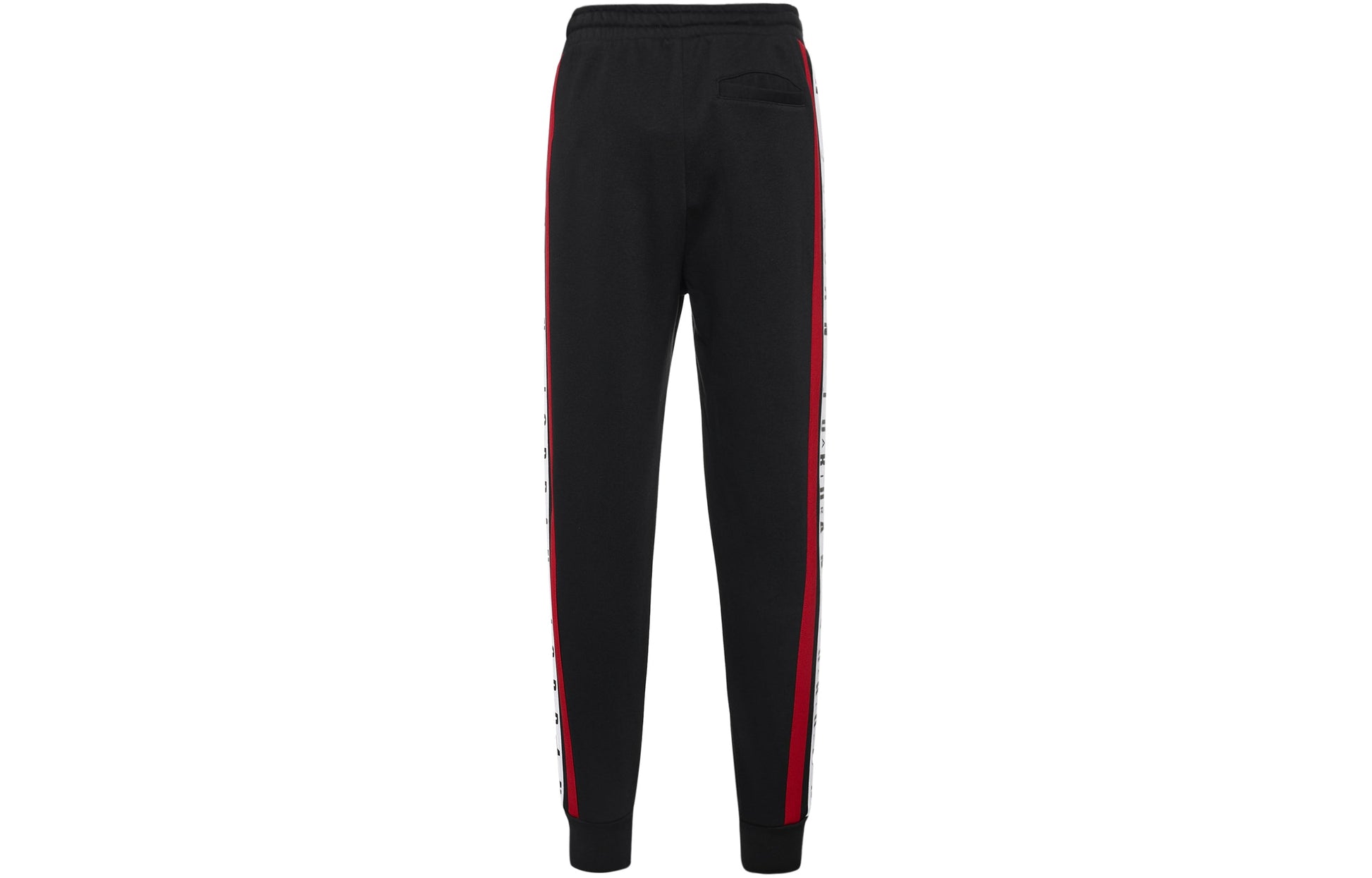 Air Jordan Logo Splicing Fleece Lined Stay Warm Bundle Feet Sweatpants Winter Men's Black DD2329-010