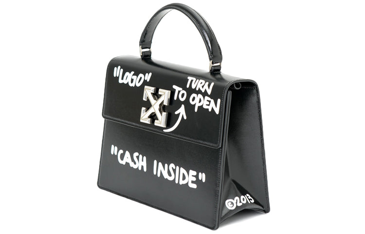 (WMNS) Off-White Cash Inside Logo Shoulder Bag Black OWNA093E19F591101001