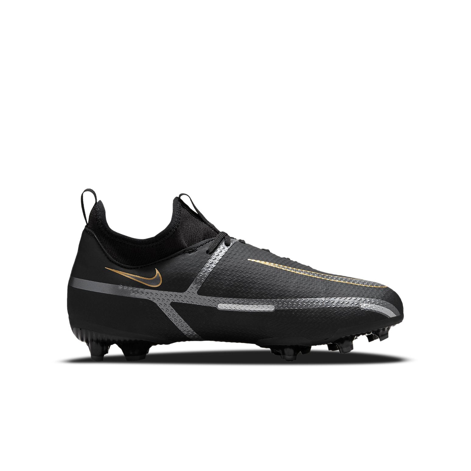 (GS) Nike Phantom GT2 Academy DF MG 'Black Metallic Gold' DC0813-007