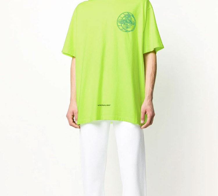Off-White SS20 3D Rationalism Print Short Sleeve Fluorescence OMAA038R201850036288
