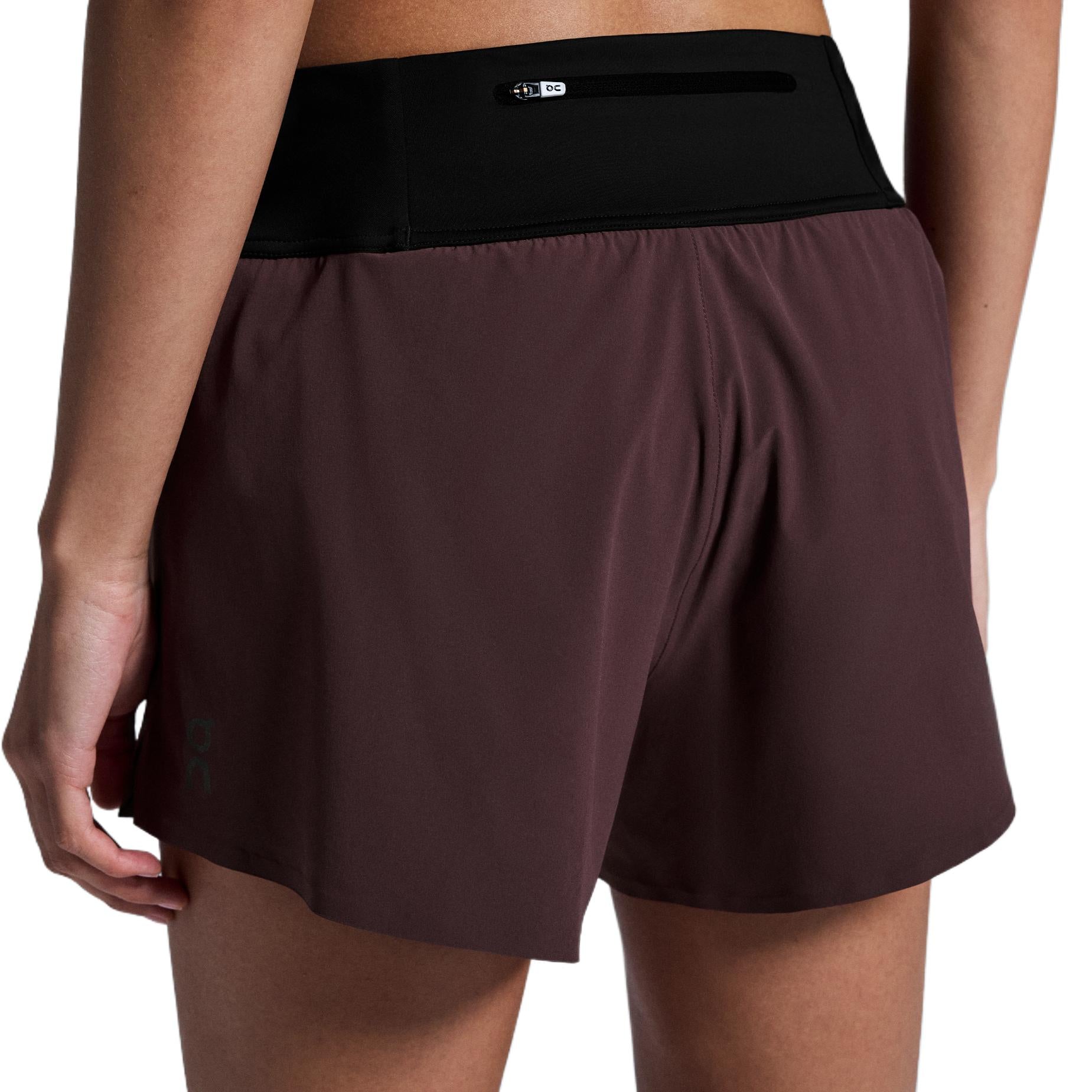 (WMNS) On Running Running Shorts 'Dark Red' 1WE11950398
