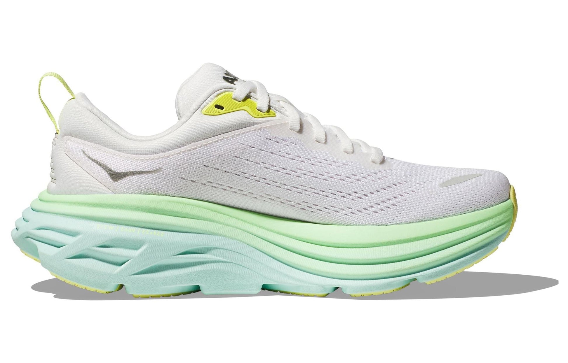 (WMNS) HOKA ONE ONE Bondi 8 D Wide 'Champagne White Sea Blue' 1127954-BDBSO