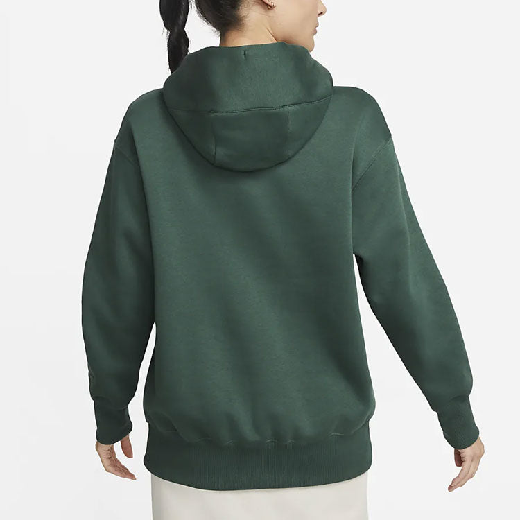 (WMNS) Nike Sportswear NSW OS Fleece Pullover L/S Hoodie 'Green' FD0855-333