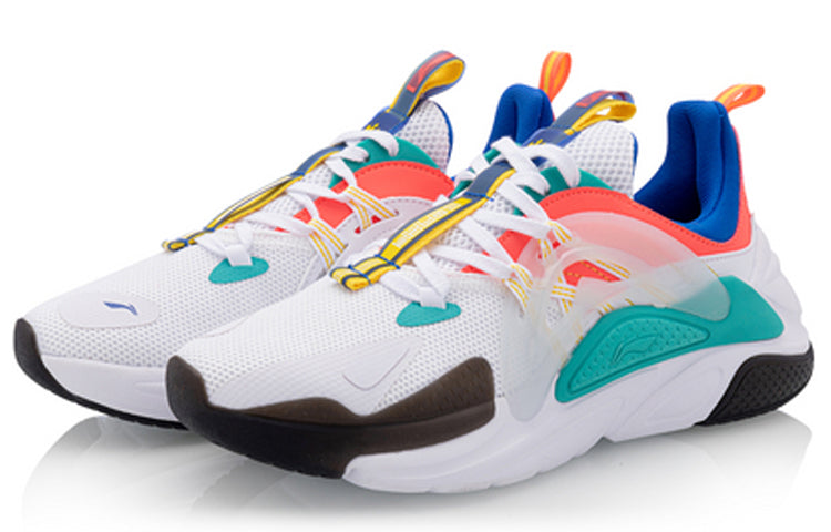 (WMNS) Li-Ning XingHuo Sport Leisure 'White Orange Blue' AGLQ066-3