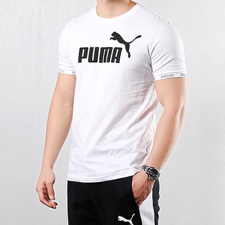 PUMA Cuff Casual Short Sleeve White 844627-02
