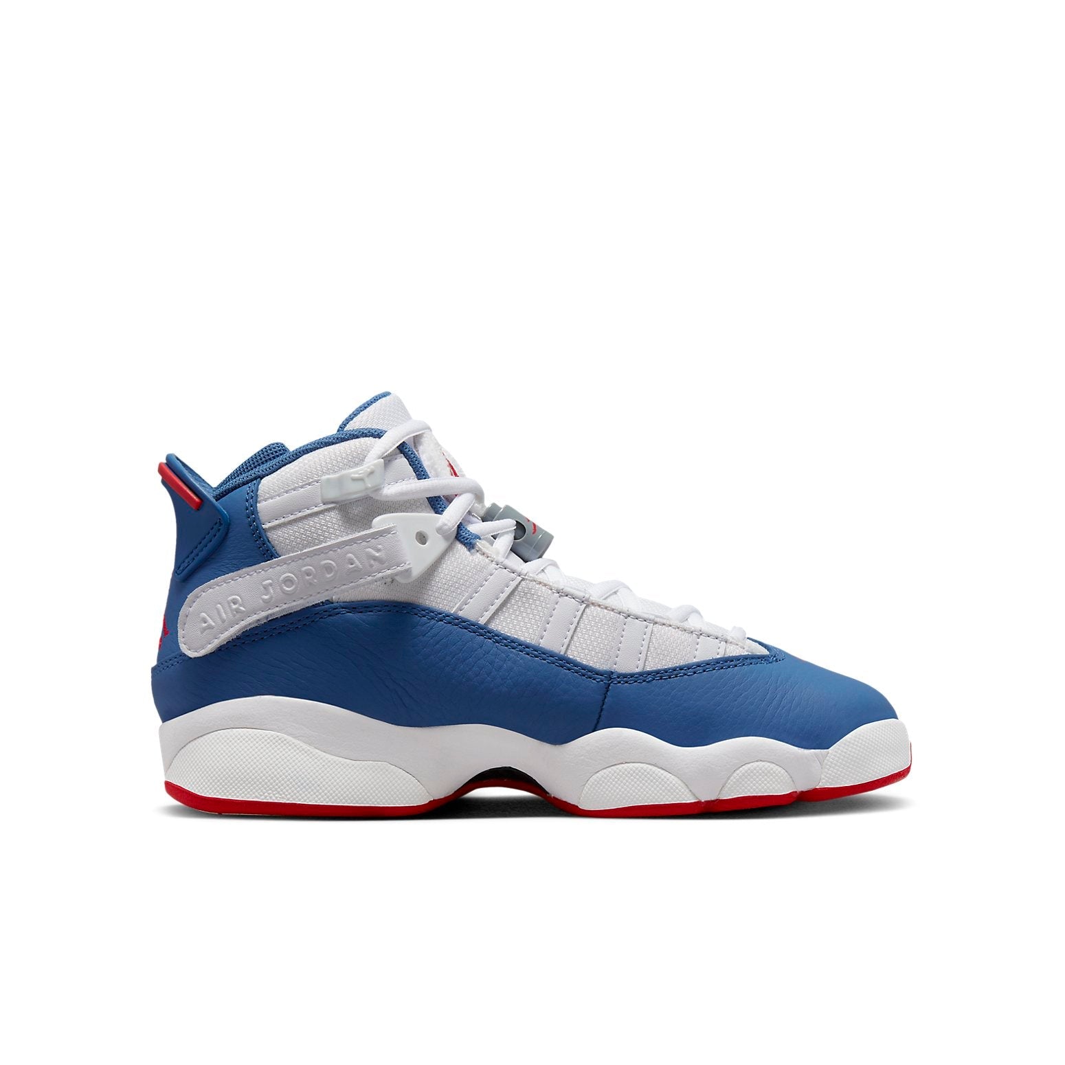 (GS) Air Jordan 6 Rings 'White True Blue' 323419-140