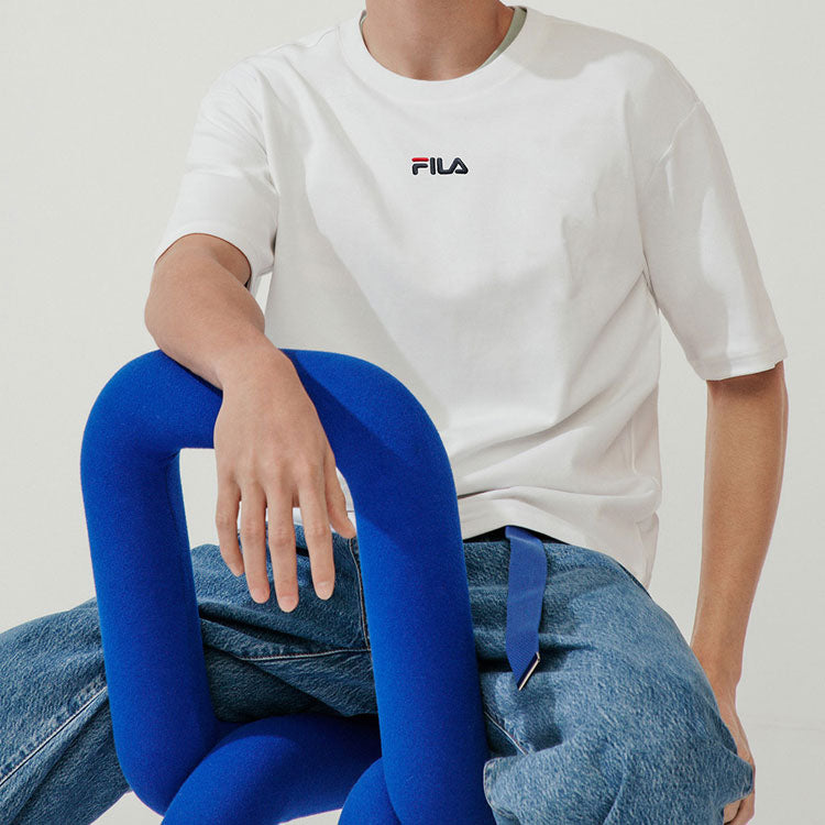 FILA Solid Color Classic Short Sleeve White F51M118158A-WT
