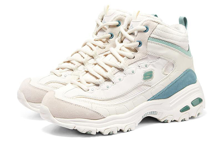 (WMNS) Skechers DLites 1.0 'White Blue' 167570-NTGR