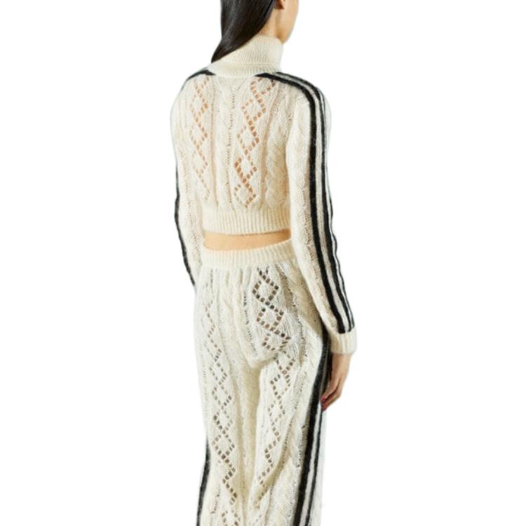 (WMNS) Gucci x adidas Mohair Knit Sweater 'Ivory' 713023-XKCMO-9791