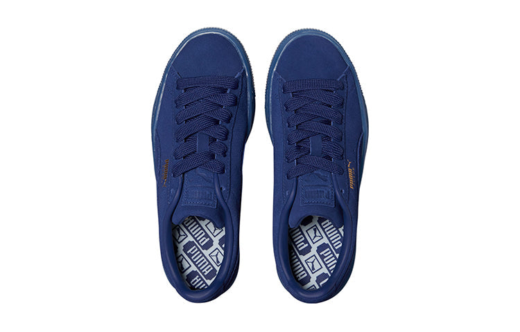 (GS) PUMA Suede Classic 'Mono Gold - Elektro Blue' 381470-02