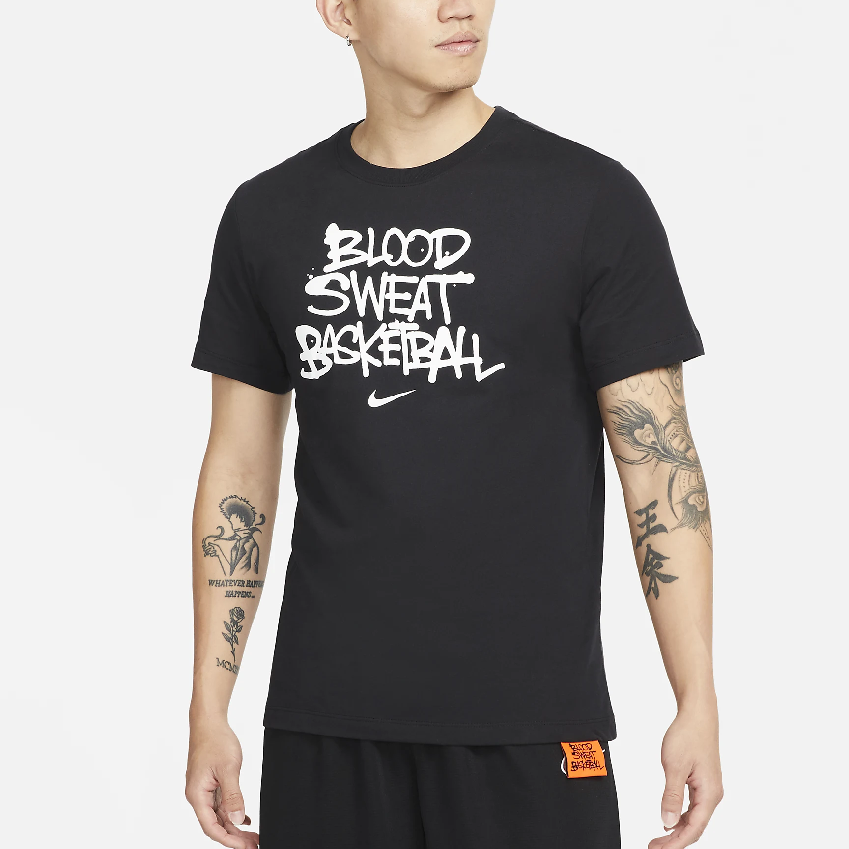 Nike Alphabet Printing Round Neck Pullover Short Sleeve Black DN2977-010