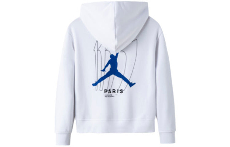 (GS) Air Jordan x Paris Saint-Germain Statement Fleece Pullover Hoodie 'White' JD2232032GS-001