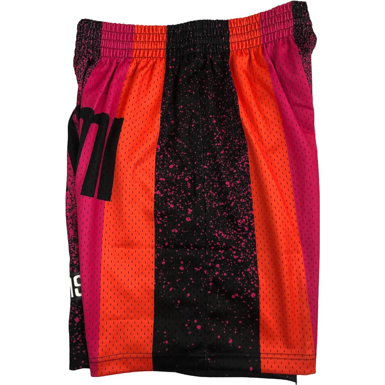 Mitchell & Ness x NBA Miami Heat Spray Paint Swingman Shorts 'Red' SMSH4575-MHE05PPPBKPK