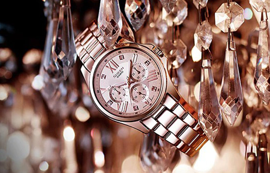 CASIO SHEEN Waterproof Rose Gold Analog SHE-3806PG-7A