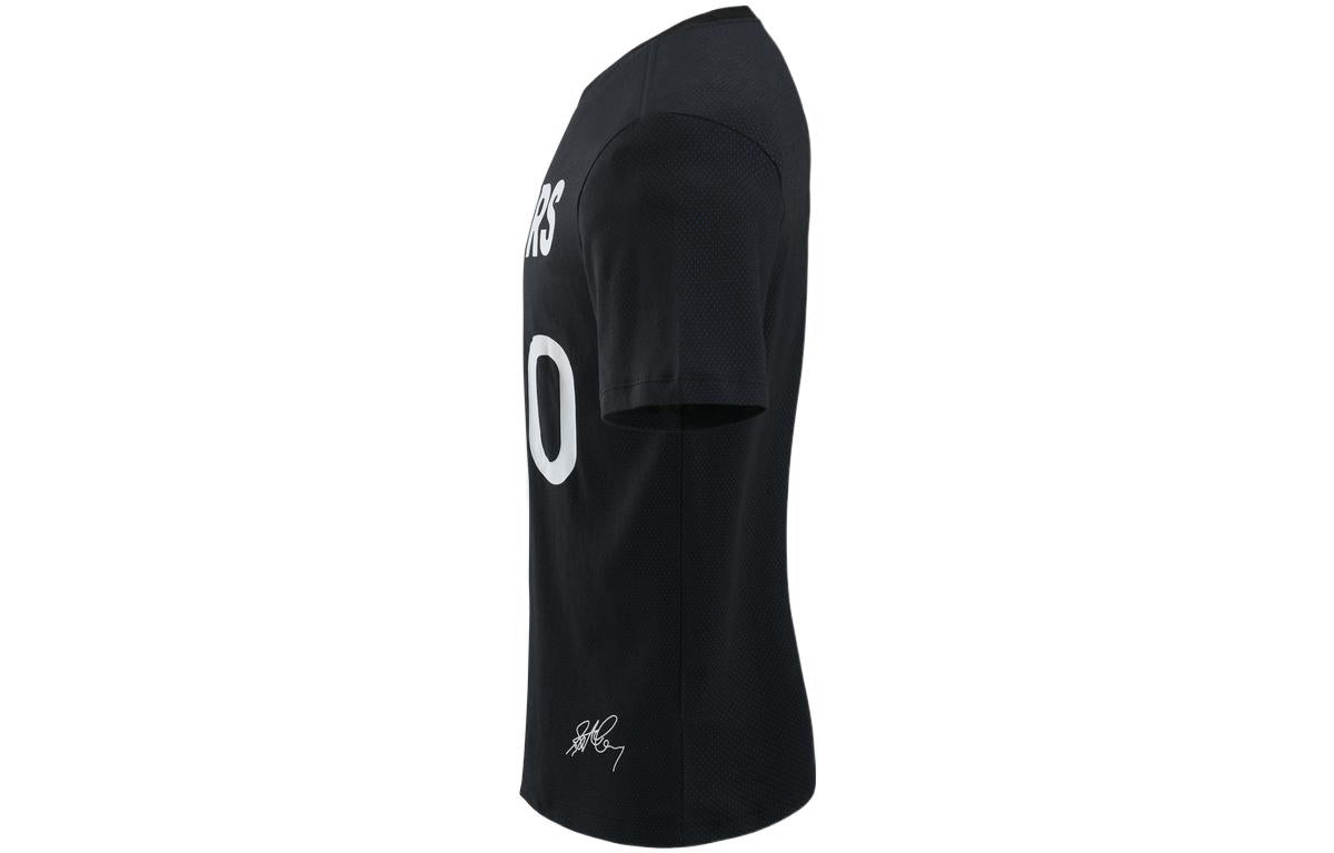 Men's Nike Alphabet Numeric Printing Round Neck Pullover Short Sleeve Golden State Warriors Curry 30 Black T-Shirt DM0407-010