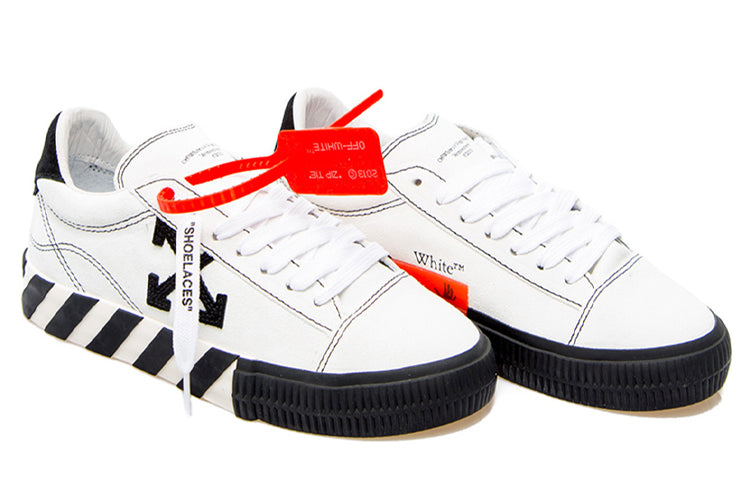 (WMNS) Off-White Arrow Vulcanized Low 'White Black' OWIA216E20LEA0010110