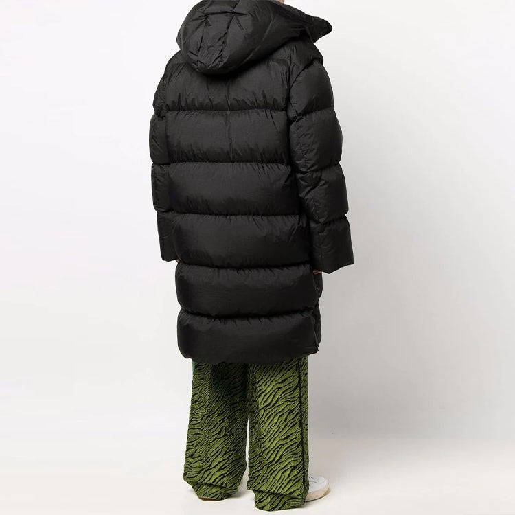 Off-White Down-feather Mid-length Coat 'Black' OMED037F21FAB0011001