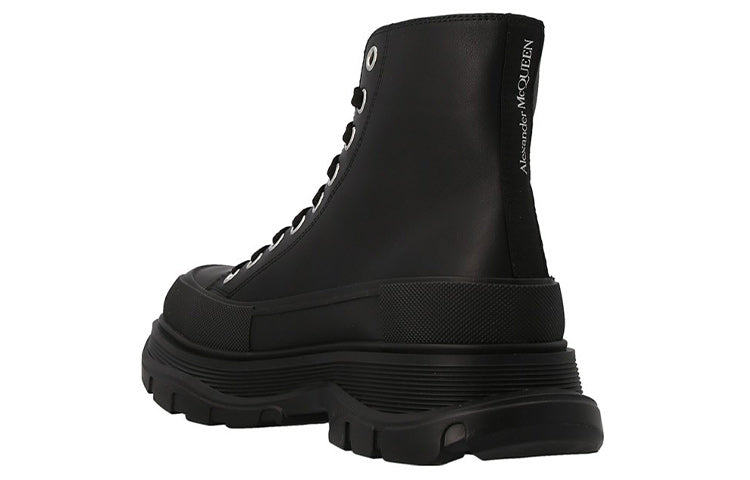 Alexander McQueen Chunky High-top Sneakers 'Black' 702041WHZ621081