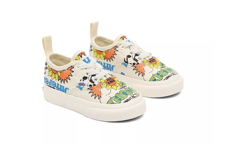 Vans Toddler Eco Theory Authentic Elastic Lace 'White Green' VN0A34A1ARG