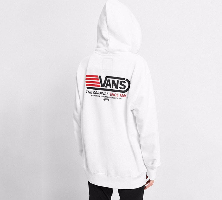 Vans Back Logo Printing Couple Style White VN0A4MMKWHT