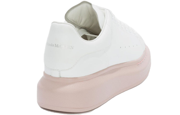 (WMNS) Alexander McQueen Oversized Sneaker 'White Pink Sole' 553770WHTQ49182