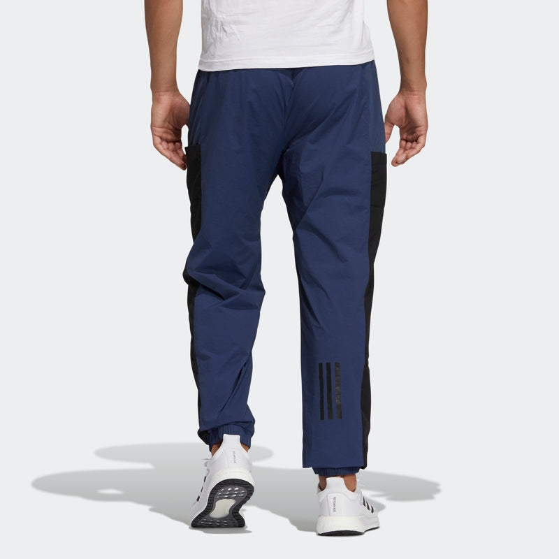 Men's adidas Splicing Alphabet Logo Bundle Feet Sports Pants/Trousers/Joggers Blue GN0783