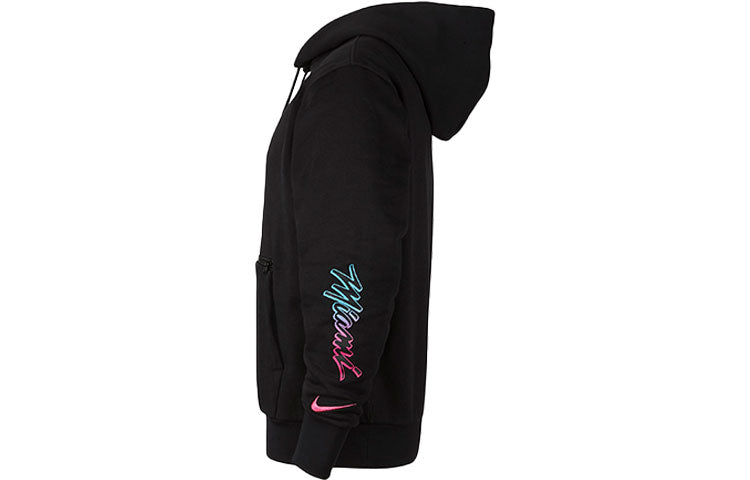 Nike Courtside Miami Heat Basketball Sports Printing Black CN1815-010