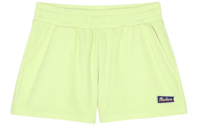 (WMNS) Skechers Logo Printed Short 'Grey Green' L122W108-004F