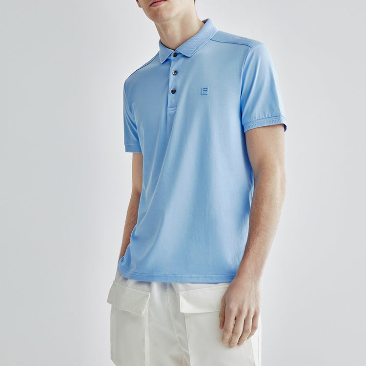 FILA Short Sleeve POLO Knit Short Sleeve Blue F11M022119F